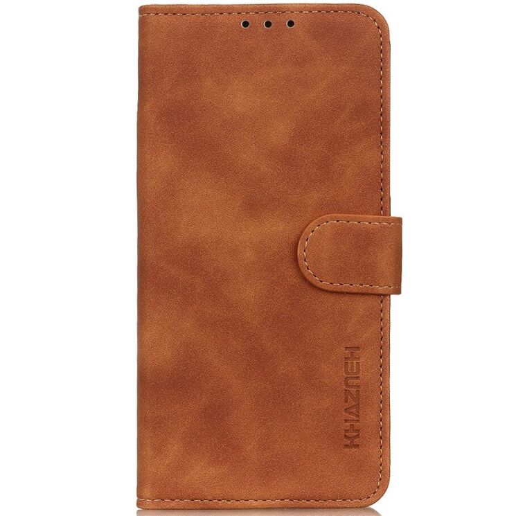 Чехол-книжка с застежкой KHAZNEH Retro Wallet для Xiaomi Poco F8 Ultra - Brown: фото 5 из 9
