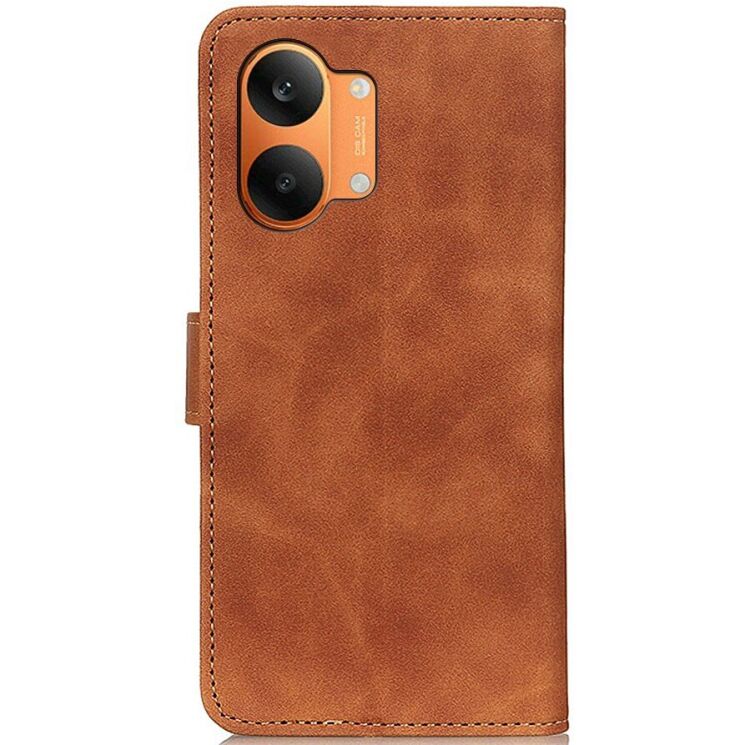 Чехол-книжка с застежкой KHAZNEH Retro Wallet для Xiaomi Poco X8 Pro Max - Brown: фото 4 из 8