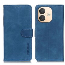 Чехол-книжка с застежкой KHAZNEH Retro Wallet для Xiaomi Redmi Note 17 Pro - Blue: фото 1 из 9