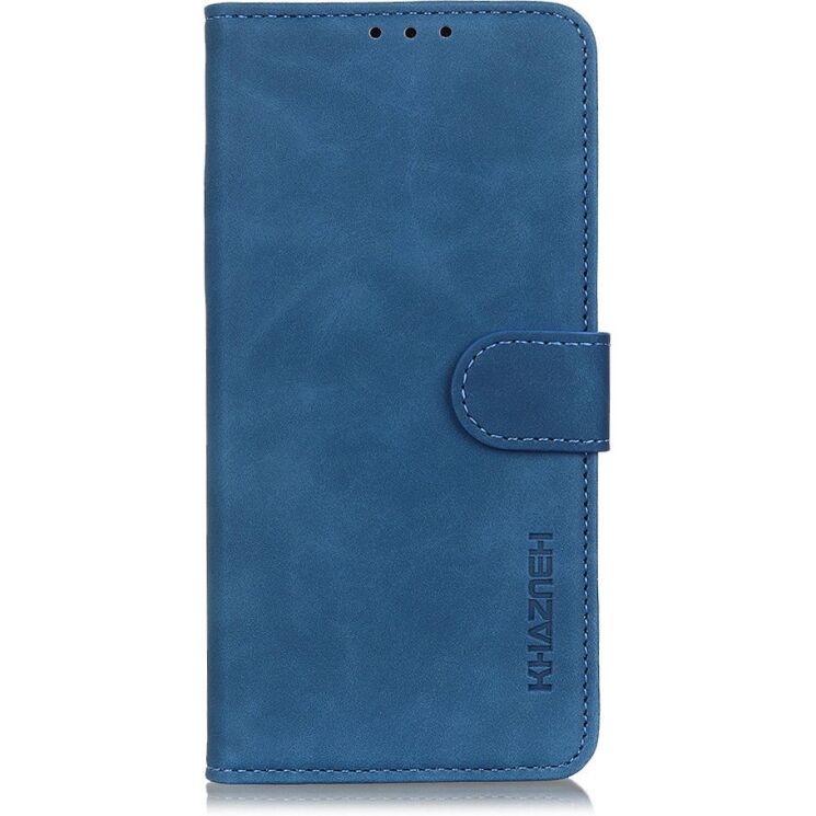 Чехол-книжка с застежкой KHAZNEH Retro Wallet для Xiaomi Redmi Note 17 Pro - Blue: фото 5 из 9