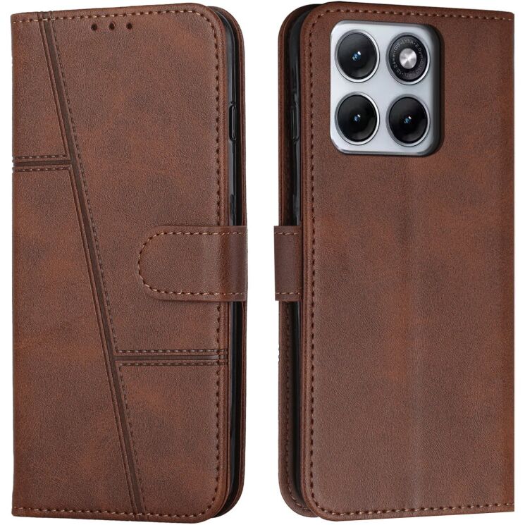 Чехол-книжка с застежкой UniCase Jet Cover для Motorola Edge 70 Fusion - Brown (409505Z) Чехол-книжка с застежкой UniCase Jet Cover для Motorola Edge 70 Fusion - Brown: фото 1 из 10