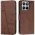 Чехол-книжка с застежкой UniCase Jet Cover для Motorola Edge 70 Fusion - Brown: фото 1 из 10
