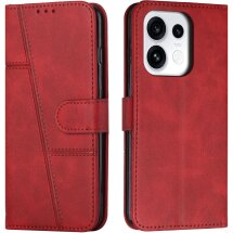 Чехол-книжка с застежкой UniCase Jet Cover для OPPO Reno 16 / 16 Pro - Red: фото 1 из 10