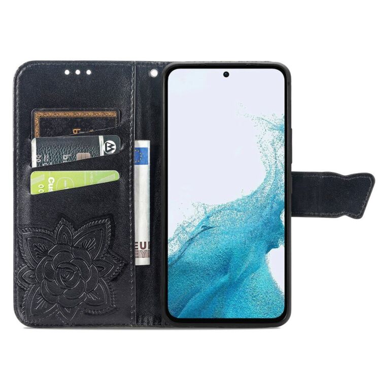 Чехол-книжка UniCase Butterfly Pattern для Samsung Galaxy A56 (A566) - Black: фото 2 из 9