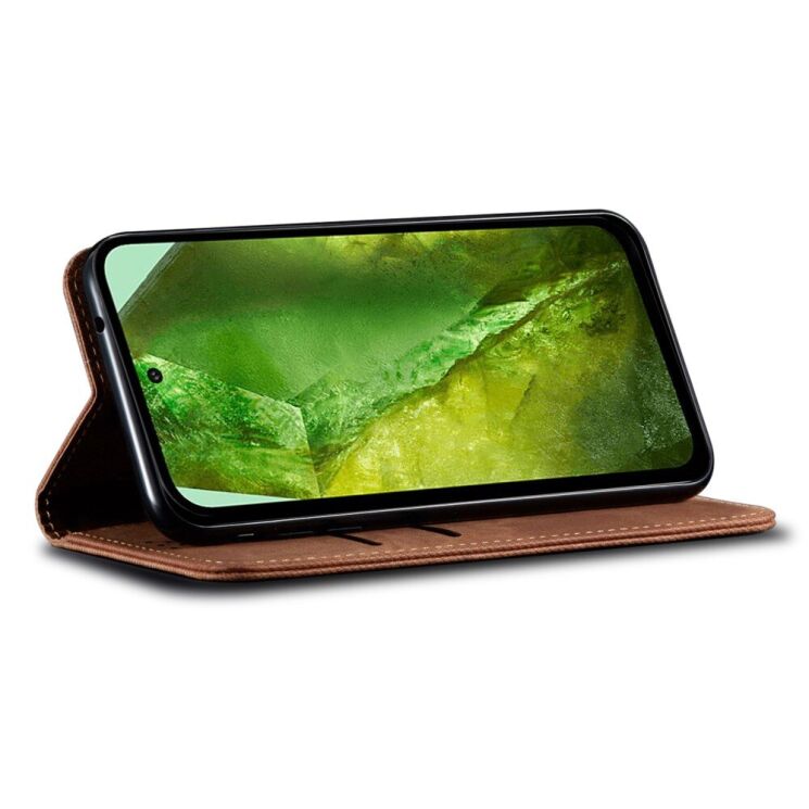 Чехол-книжка UniCase Jeans Wallet для Google Pixel 8A - Coffee: фото 2 из 6