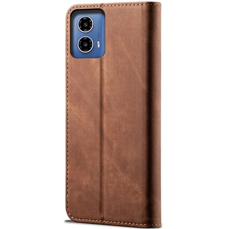 Чехол-книжка UniCase Jeans Wallet для Motorola Moto G35 - Coffee: фото 5 из 6