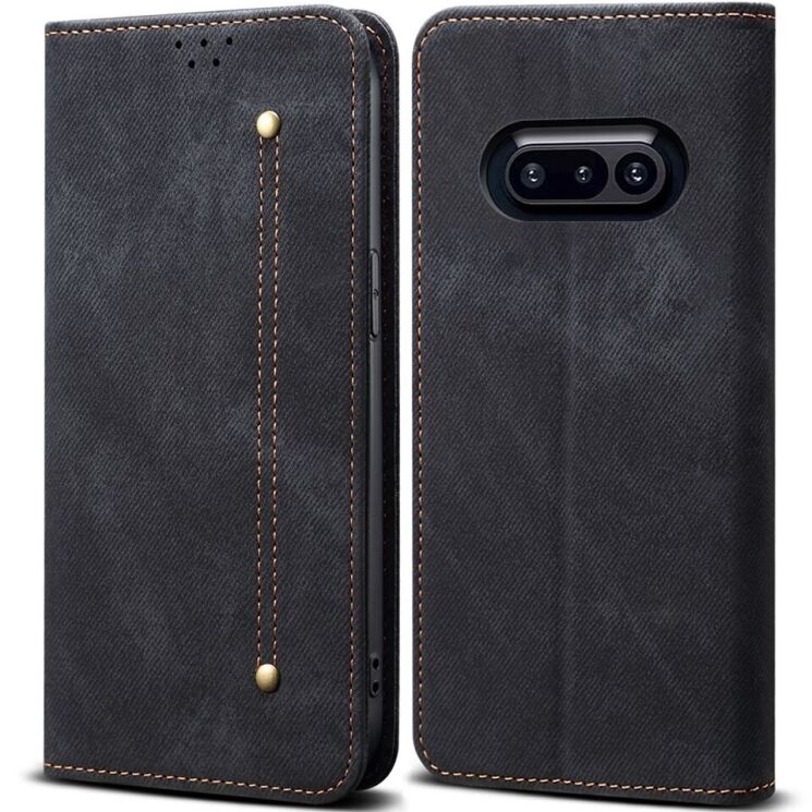 Чехол-книжка UniCase Jeans Wallet для Nothing Phone (3a) - Black: фото 1 из 6
