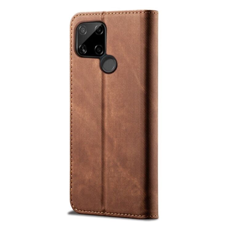 Чохол-книжка з кишеньками UniCase Jeans Wallet для Realme C21 - Red: фото 3 з 13