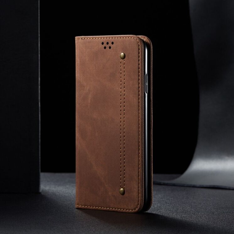 Чохол-книжка UniCase Jeans Wallet для Realme C55 - Brown: фото 5 з 8