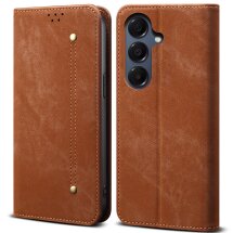 Чехол-книжка UniCase Jeans Wallet для Samsung Galaxy S25 FE (S731) - Coffee: фото 1 из 7