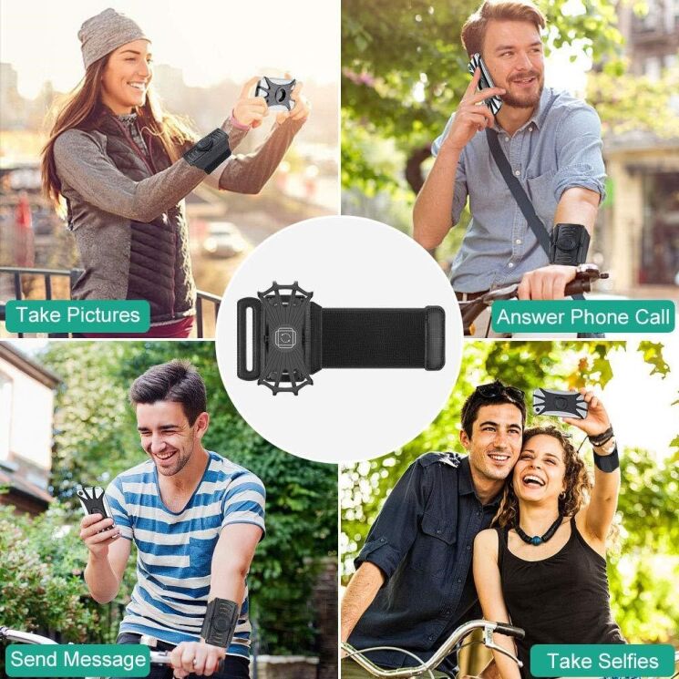 Чохол на руку VUP JA-1 Armband для смартфонів - Black: фото 6 з 8