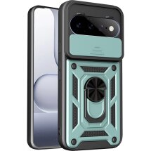 Чехол с защитой камеры Deexe Armor Shield для Google Pixel 11 / 11 Pro - Green: фото 1 из 9