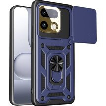 Чохол із захистом камери Deexe Armor Shield для Realme 16 Pro - Blue: фото 1 з 9