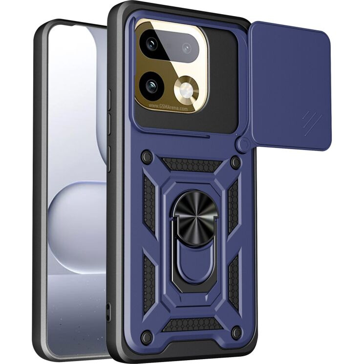 Чохол із захистом камери Deexe Armor Shield для Realme 16 Pro - Blue (428014L) Чохол із захистом камери Deexe Armor Shield для Realme 16 Pro - Blue: фото 1 з 9