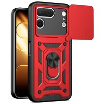 Чохол із захистом камери Deexe Armor Shield для TECNO Spark 50 Pro - Red: фото 1 з 9