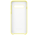 Чехол Silicone Cover для Samsung Galaxy S10 (G973) EF-PG973TYEGRU - Yellow (216627Y). Фото 4 из 5