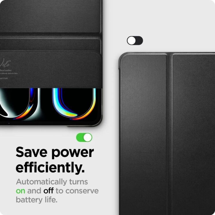 Чехол Spigen (SGP) Smart Fold для Apple iPad Pro 11 (2024) - Black: фото 11 из 15