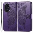 Чехол UniCase Butterfly Pattern для Honor 200 Pro - Dark Purple (362142DV)
