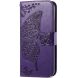 Чехол UniCase Butterfly Pattern для Honor 200 Pro - Dark Purple (362142DV). Фото 6 из 7