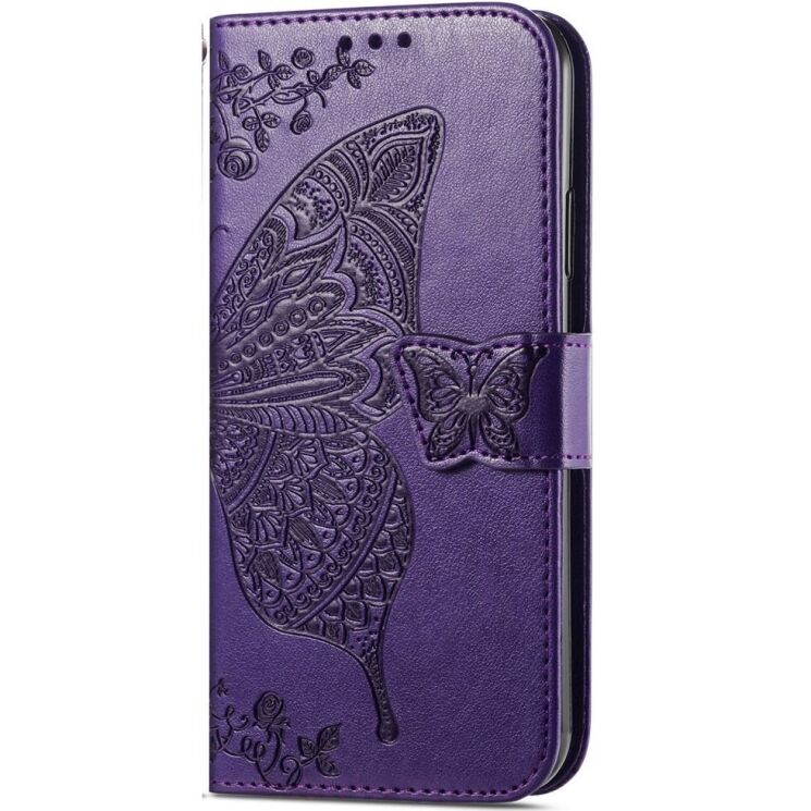 Чехол UniCase Butterfly Pattern для Honor 200 Pro - Dark Purple: фото 6 из 7