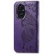 Чехол UniCase Butterfly Pattern для Honor 200 Pro - Dark Purple (362142DV). Фото 5 из 7