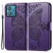 Чехол UniCase Butterfly Pattern для Motorola Moto G84 - Dark Purple (339149DV). Фото 1 из 5