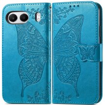 Чехол UniCase Butterfly Pattern для OnePlus Nord 4 - Blue: фото 1 из 5