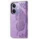 Чехол UniCase Butterfly Pattern для OPPO A3x / A3 / A40m - Light Purple (365327LV). Фото 6 из 7