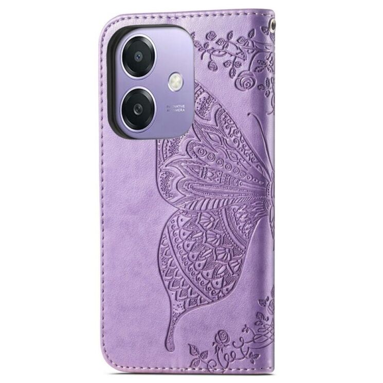 Чехол UniCase Butterfly Pattern для OPPO A3x / A3 / A40m - Light Purple: фото 6 из 7