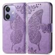 Чехол UniCase Butterfly Pattern для OPPO A3x / A3 / A40m - Light Purple (365327LV)