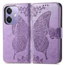 Чехол UniCase Butterfly Pattern для OPPO A3x / A3 / A40m - Light Purple: фото 1 из 7