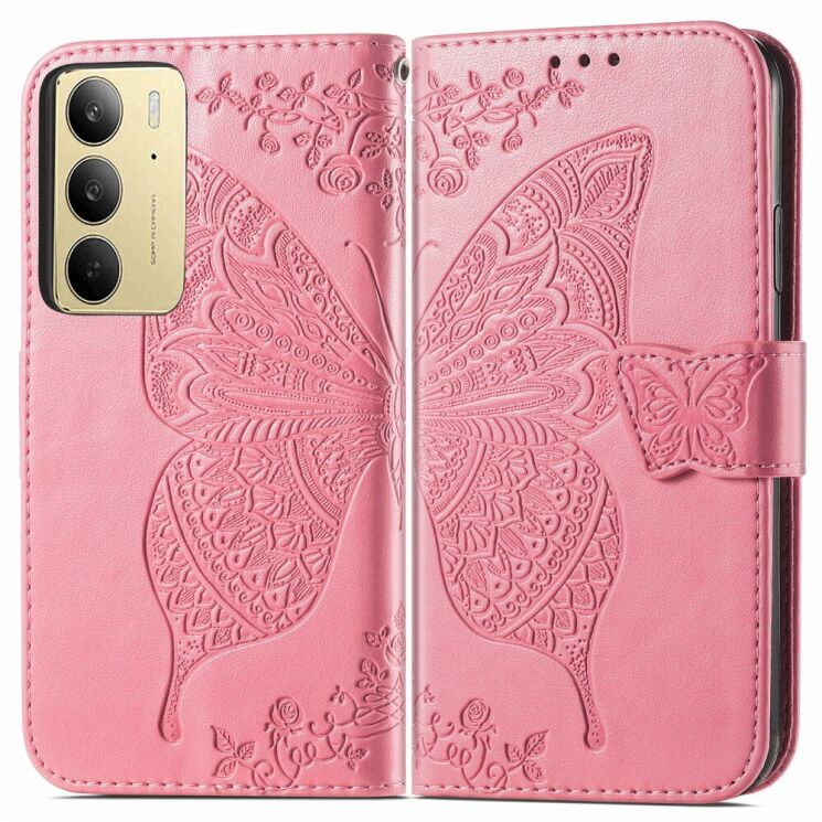 Чехол UniCase Butterfly Pattern для Realme C75 - Pink: фото 2 из 9
