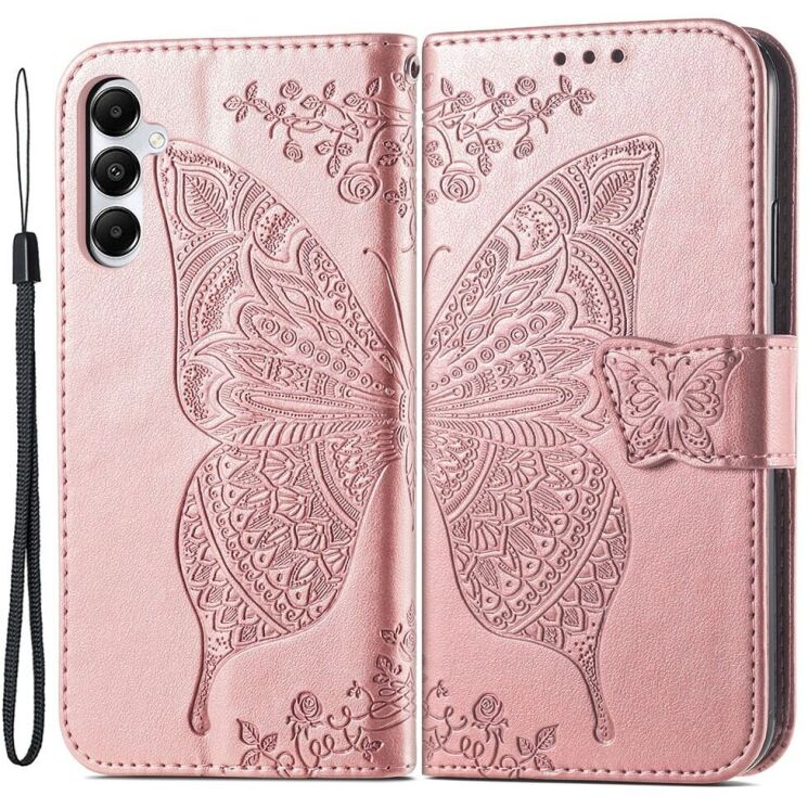 Чехол UniCase Butterfly Pattern для Samsung Galaxy A05s (A057) - Rose Gold: фото 1 из 6