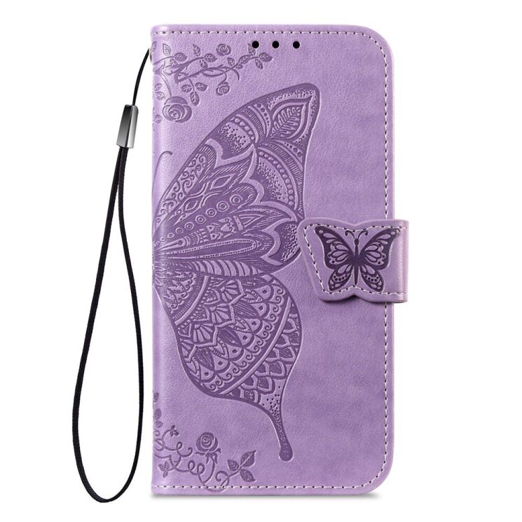 Чехол-книжка с рисунком UniCase Butterfly Pattern для Xiaomi Redmi 15C / Poco C85 - Light Purple: фото 6 из 9