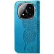 Чехол UniCase Butterfly Pattern для Xiaomi Redmi Note 14 Pro Plus - Blue (373218L). Фото 5 из 9