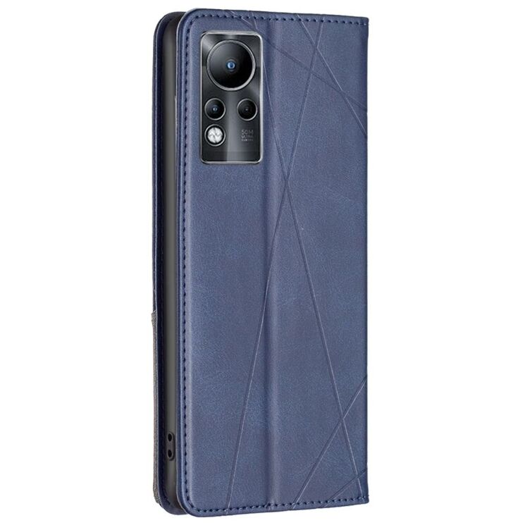 Чохол-книжка з кишеньками UniCase Geometric Pattern для Infinix Note 11 (X663B) / Note 12 (X663) - Blue: фото 3 з 7