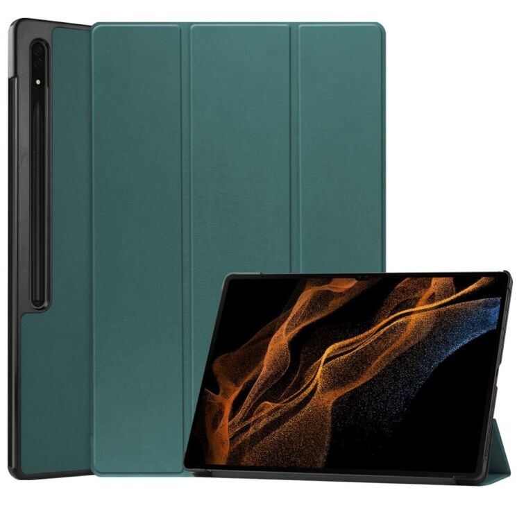 Чехол UniCase Slim для Samsung Galaxy Tab S10 Ultra - Blackish Green: фото 1 из 11