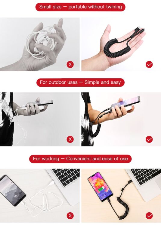 Дата-кабель BASEUS 2A Fish-eye Spring Charge Data - Black (895211B) Дата-кабель BASEUS 2A Fish-eye Spring Charge Data - Black: фото 17 з 17