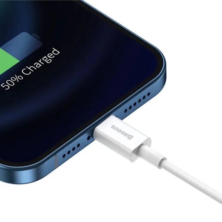 Кабель Baseus Superior Series USB to Lightning (2.4A, 1m) CALYS-A02 - White: фото 6 из 22