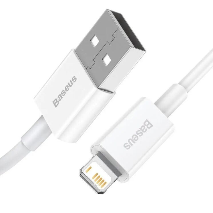Кабель Baseus Superior Series USB to Lightning (2.4A, 1m) CALYS-A02 - White: фото 2 из 22