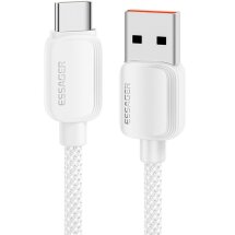 Кабель ESSAGER Breeze USB to Type-C (100W, 1m) EXC7A-WL02-P - White: фото 1 з 8