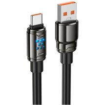 Кабель Hoco U143 USB to Type-C (5A, 1.2m) - Black: фото 1 из 9