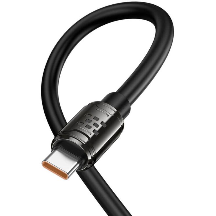 Кабель Hoco U143 USB to Type-C (5A, 1.2m) - Black: фото 5 из 9