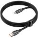 Кабель Hoco U143 USB to Type-C (5A, 1.2m) - Black (896451B). Фото 6 из 9
