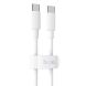 Кабель Hoco X51 High-power Type-C to Type-C (100W, 2m) &mdash; White (895767W). Фото 1 з 13