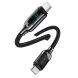 Кабель USAMS SJ742 Type-C to Type-C (100W, 3A, 1.2m) - Gray (896334H). Фото 2 из 14