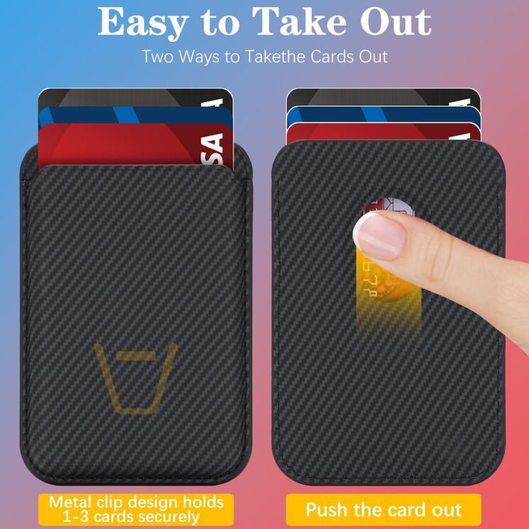 Кардхолдер Reframe Kevlar Fiber - Black: фото 5 з 10