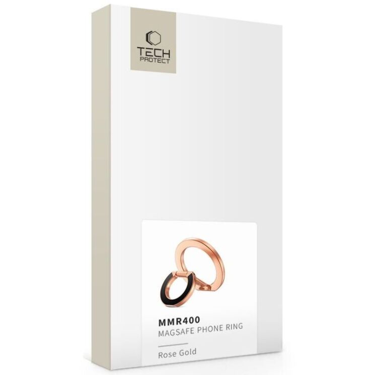 Кольцо-держатель для смартфона Tech-Protect MMR400 Magnetic - Rose Gold: фото 3 из 9