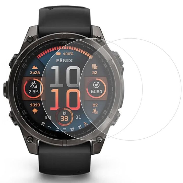 Комплект захисного скла Deexe Screen Protector для Garmin Fenix 8 (51mm): фото 1 из 6