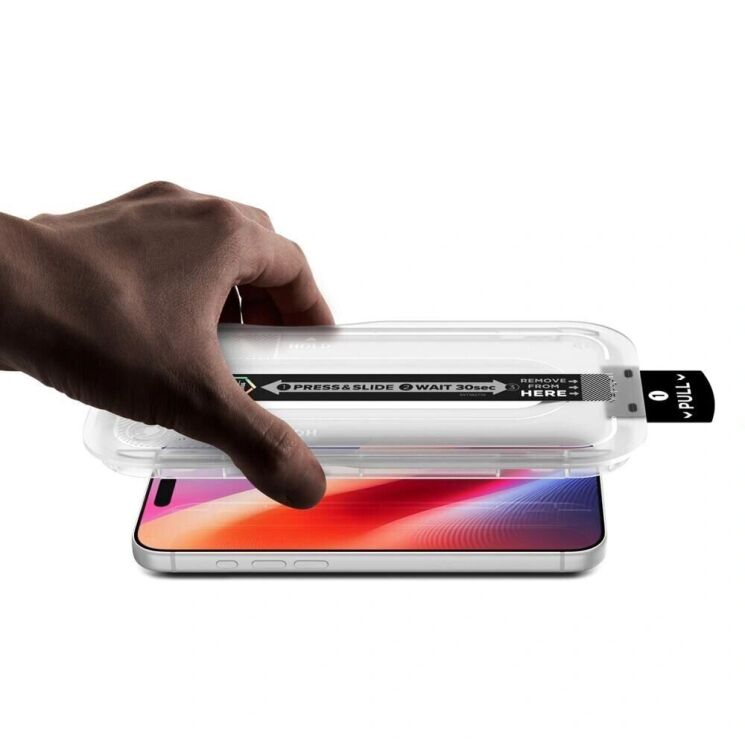Комплект захисних стекол (2шт) Spigen Glas.tR EZ Fit Pro Privacy Set для iPhone 18 Pro Max (AGL12033) (440339) Комплект захисних стекол (2шт) Spigen Glas.tR EZ Fit Pro Privacy Set для iPhone 18 Pro Max (AGL12033): фото 4 з 12